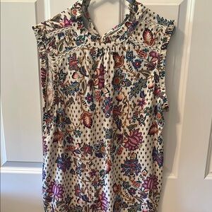 LOFT Colorful Patterned Blouse